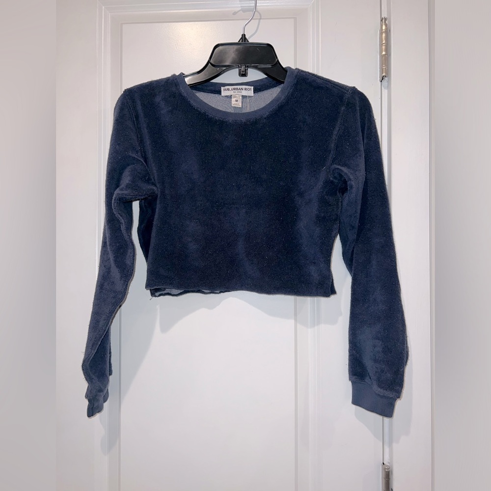 NWT Sub_Urban Riot Girls Long Sleeve Crop Top